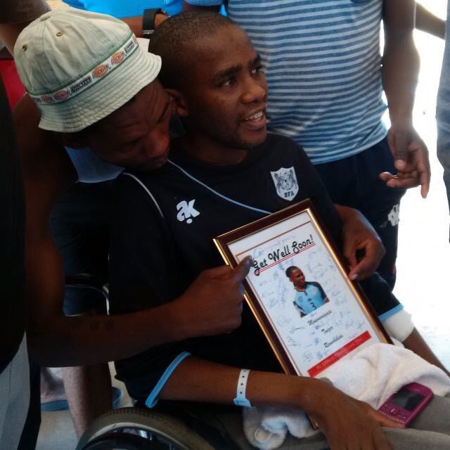 Former Zebras players will be Lorwana tomorrow to visit &amp; offer support to Mosimanegape 'Twizer' Ramohibidu who is paralysed from waist down