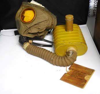 ClarkeHistory's tweet photo. #WWI gas mask of #Clarkecountyva resident Charles Enders, Sr. #WorldWarI #vahistory https://t.co/jk5yBTTYuY