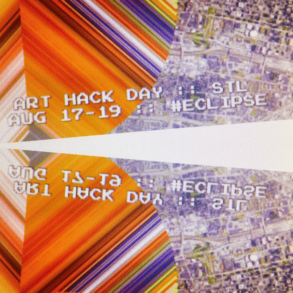 arthackday's tweet photo. Artists &amp; hackers. Aug 1 deadline to join for #arthackday #eclipse Aug 17-19 #stl Signup https://t.co/fVQjkAzC3Z @CortexSTL https://t.co/wzxnd57xOT