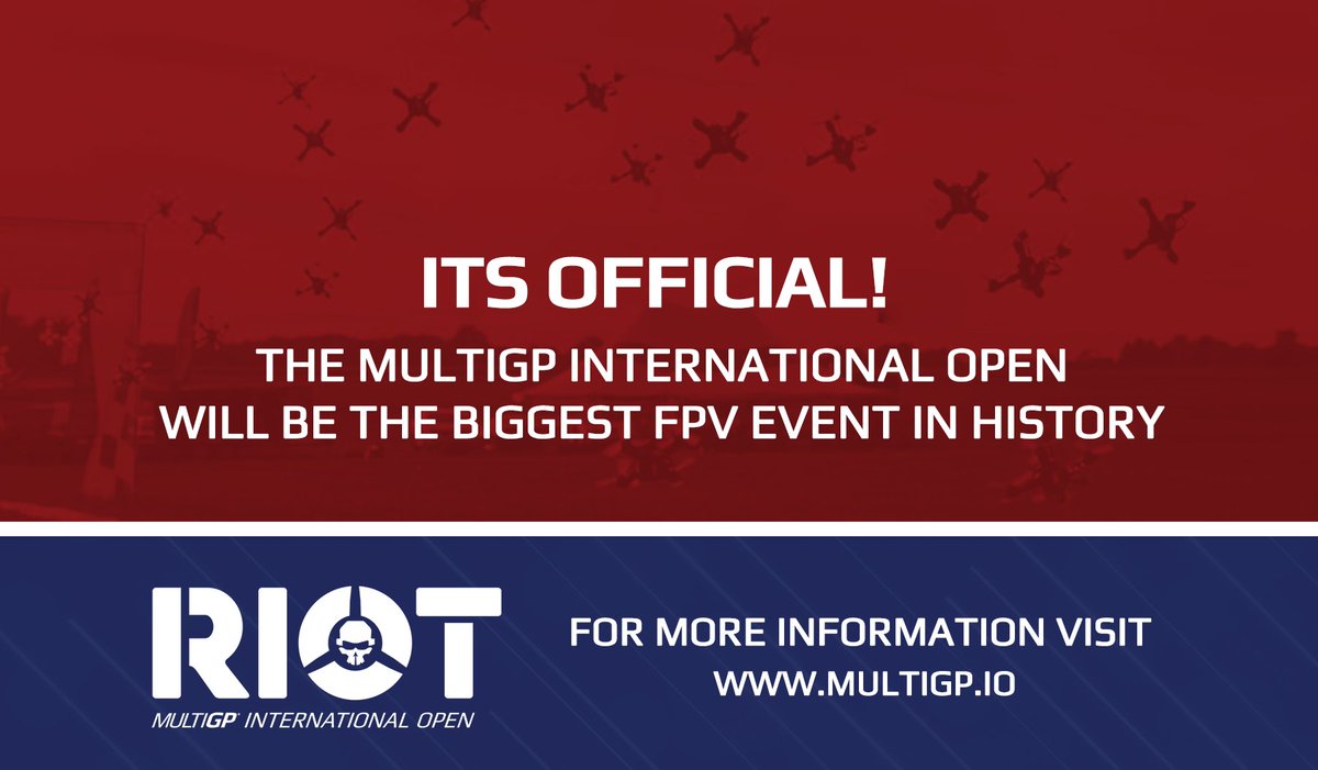 Multi_GP's tweet photo. The MultiGP RIOT International Open is now the largest gathering of FPV Pilots in history! Want learn more? Visit: https://t.co/EV2OBXyp7Y https://t.co/4YGjiT138Q