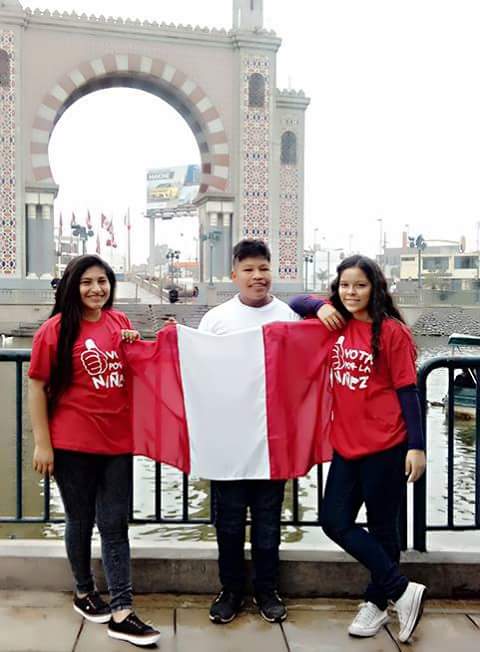 #EstoyOrgullosoDe , los #NNAs  de la #RedNNA luchamos por un  Peru sin violencia para vivir con dignidad y participacion de los NNAs.