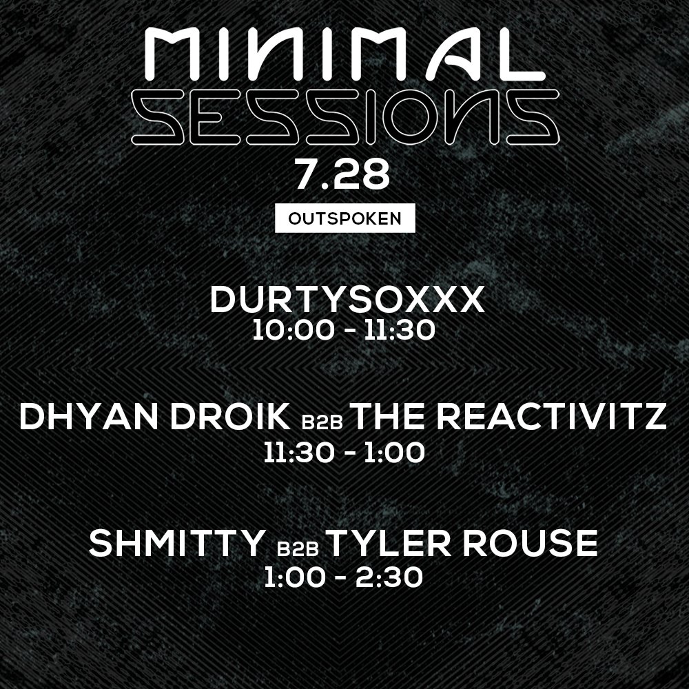 MinimalSessions's tweet photo. See you tonight at #MinimalSessions!
Free RSVP - https://t.co/ZUrycdid4J https://t.co/zFJ0XxcS6C