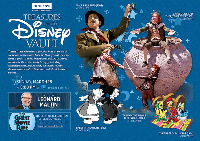 MoJoDisney's tweet photo. Even though The Great Movie Ride is departing, I'm hoping desperately @tcm will continue "Treasures from the Disney Vault." Best night of TV https://t.co/WhbjXDBoqu