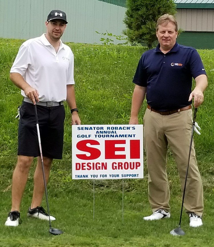 SEI_Design's tweet photo. The sun came out and Brian and Dave enjoyed a nice afternoon of golf. #Golf #ROC https://t.co/4y7OuVK7e3