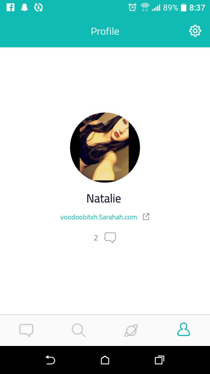 High_ImNatalie's tweet photo. Here's my #Sarahah 🤗 Do with what you will. https://t.co/Urs8UTJE6Z