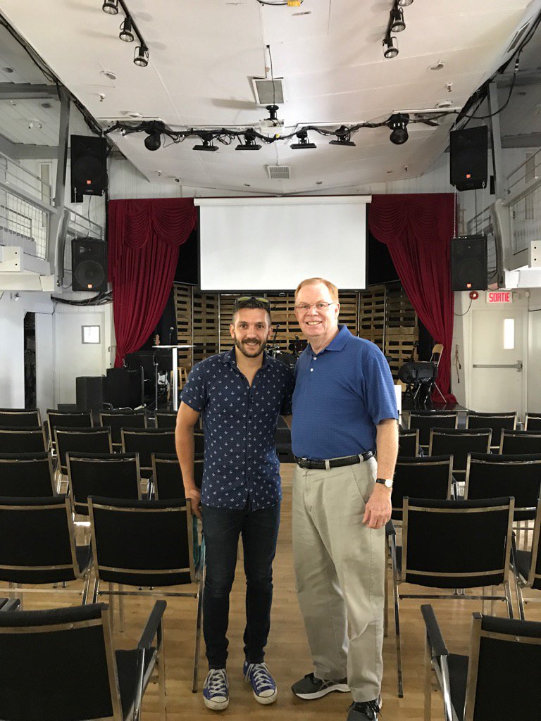 tedtraylor's tweet photo. Great visit today w Jeremie Vitrano of Mosaique Church in Quebec   Incredible work if God! #refreshing https://t.co/ulUHS6YYs6