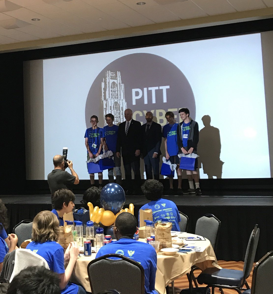 Student winners from the #AFACyberCamp competition! <a href="/PittCyber/">Pitt Cyber</a>