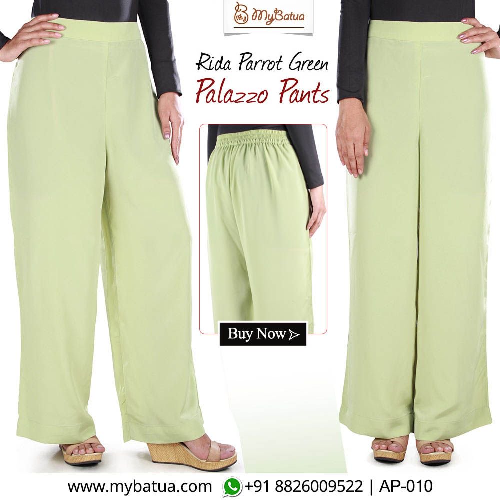 Yas Fashions - Viscose Cotton Soft Fabric Patiala Pant (Parrot green)