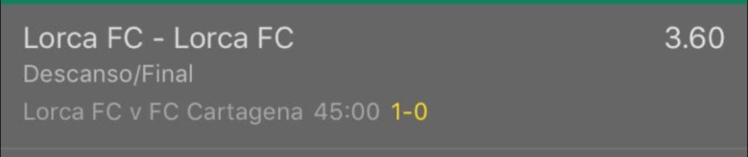 Juangayasalom's tweet photo. 🗣 BOOOOOOM

🙉 Lo volvimos a hacer😎

🗣 LORCA de mi vida
✅✅✅✅✅✅✅

👉🏻 1000 Rts y habrá más apuestas TOP en mi canal https://t.co/8RCmy7Jwfu https://t.co/uDowIYlVO3
