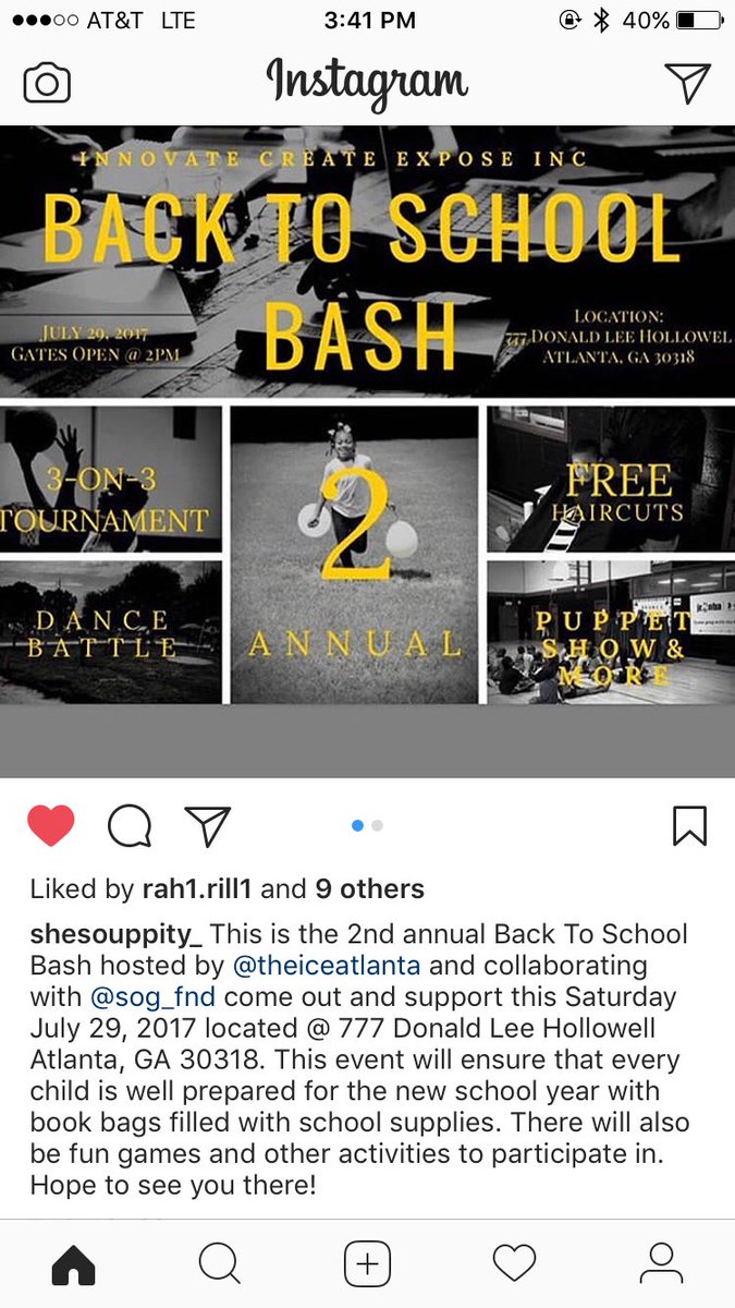SOGFInc's tweet photo. FREE99 EAT GOOD. FUN. SUPPLIES. 777 Donald Lee Hollowell Sat July 29th!! https://t.co/7eT0pk46K1
