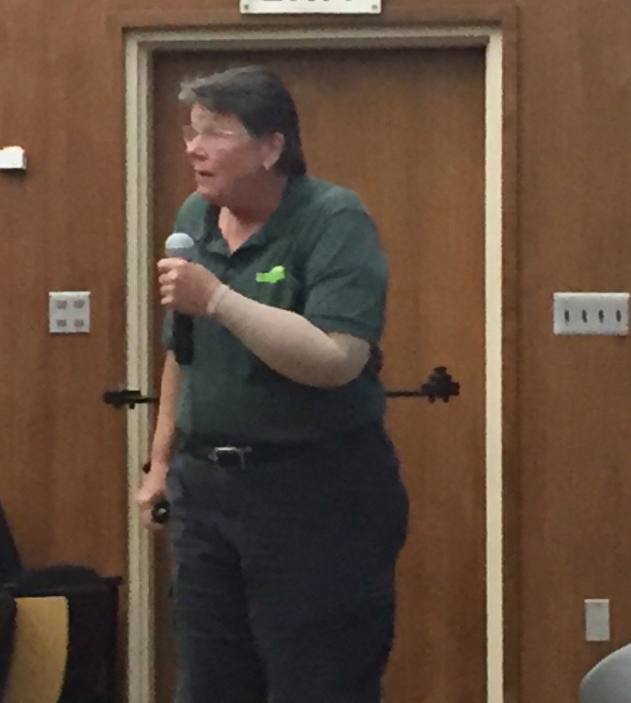 cherylney's tweet photo. @CCOECalStateLA Jan Barber-Doyle shares insights from GREEN pathway in MUSD &amp; reminds us "Teachers r Better Together" https://t.co/IJohknXEh9