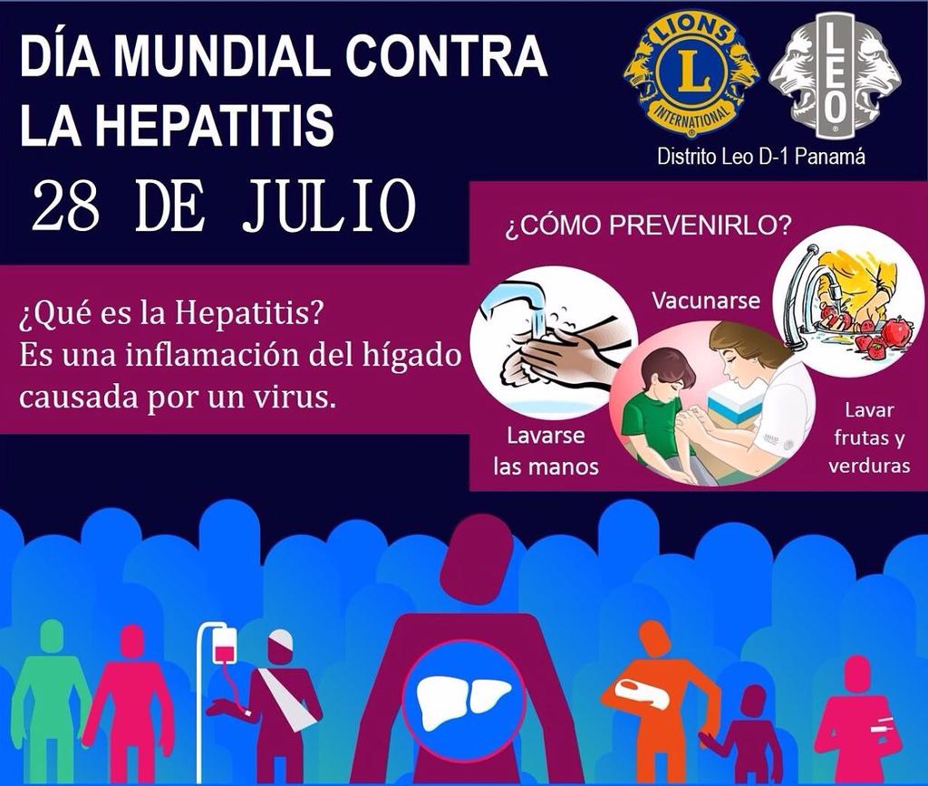 ClubesLeoD1's tweet photo. Hoy es el Día Mundial contra la Hepatitis, recuerda lavarte las manos, tener tus vacunas y cuidado de consumir alimentos  #Salud #D1Pty 🐯💪 https://t.co/6EXGkUaauS