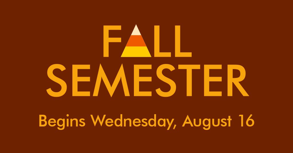 csmbulldogs's tweet photo. The beginning of the Fall 2017 Semester is right around the corner! Who's ready? #Fall2017 #CSMReminders https://t.co/AjJJQcS49N