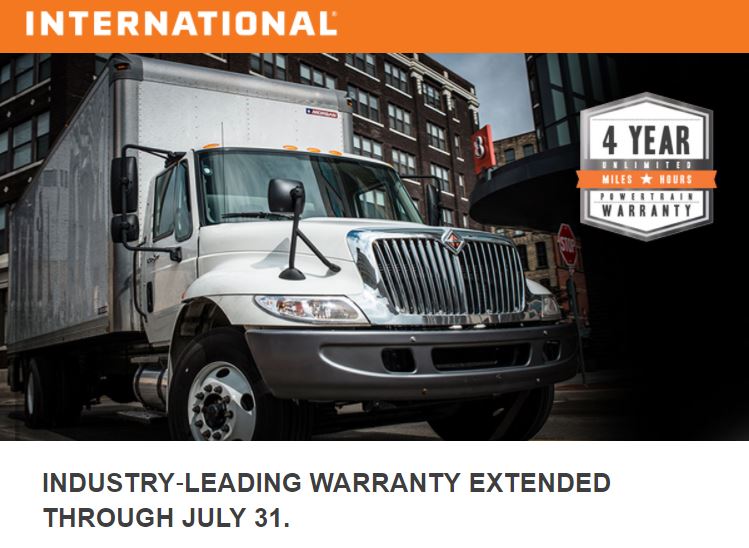 Regional_Intl's tweet photo. Select Durastars @Intnltrucks come w/ an unlimited miles &amp; hours, 4-yr, powertrain warranty. Ends 7/31/17! #GotDiesel https://t.co/rcJ0ZxD5J1