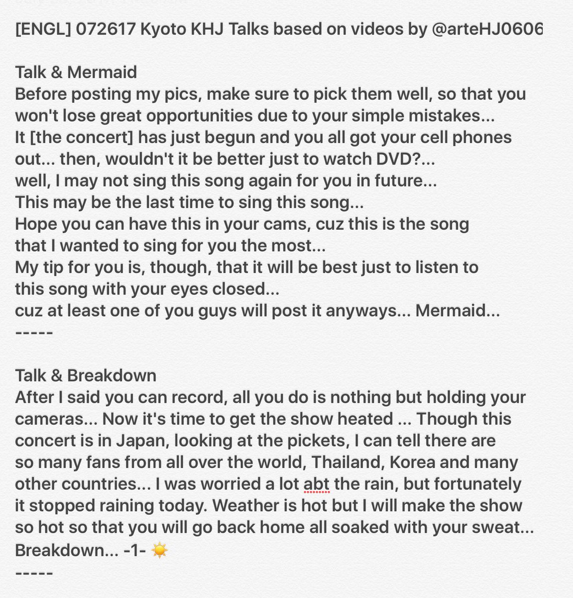 IranianHenecia's tweet photo. [ENGL/ persian ] 072617 KHJ Talks in Kyoto based on 4 videos by @arteHJ0606 thank you so much💚 #김현중 #KHJ_InnerCore2017 #KHJ
cr:@sunsun_sky https://t.co/1E1u4LJC1f