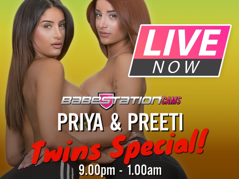 LIVE: Priya &amp; Preeti - Twin Special Cam Show!

@Priya_Y &amp; @preeti_young look amazing right now!

Head to https://t.co/QL3uLDpJ7A NOW!

👿🔞💦 https://t.co/LHYjDupO29
