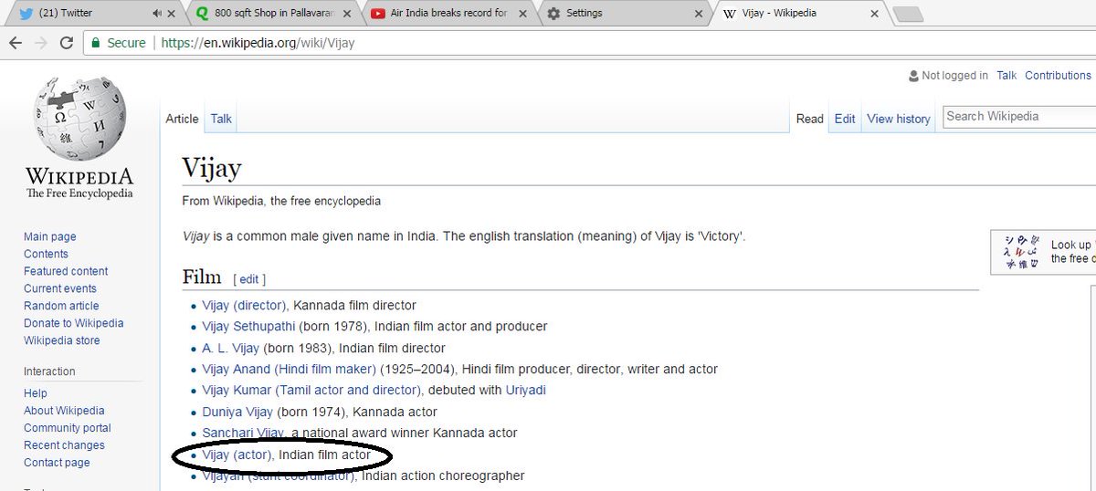 TrollPanda's tweet photo. I agree Wikipedia is worlds #1 encyclopedia...
#Vijayanna name is almost @ d bottem wen we search Vijay.. https://t.co/1LghmwFy86