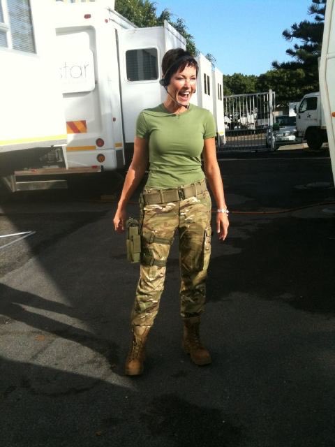 KayMealing_x's tweet photo. @meamandamealing You have such a contagious smile & Laugh! I love this photo! Looks like you had So much fun filming #StikeBack 😆❤️ https://t.co/4c8kircoZo