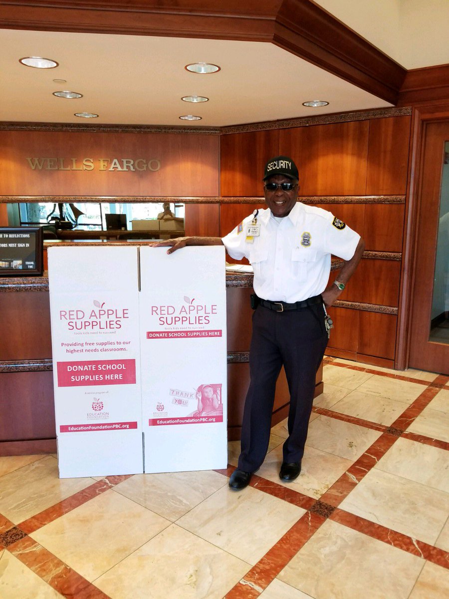 EducationFdnPBC's tweet photo. Thank you to @WellsFargo for doing a #schoolsupplydrive with us & helping to make PBC a better place to teach & learn #happydonating @pbcsd https://t.co/3y2mMRFFRG