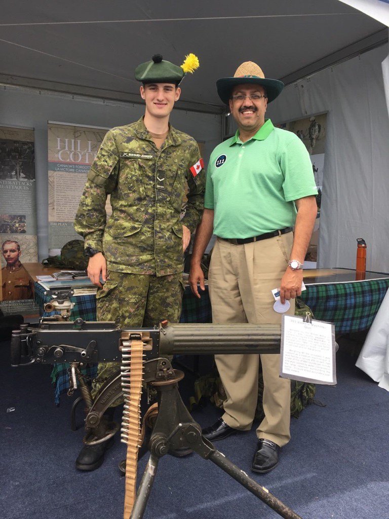 badarshamim's tweet photo. Great day to spend time with @LorneScotsAssoc at @RBCCanadianOpen https://t.co/PYGqJlovOp