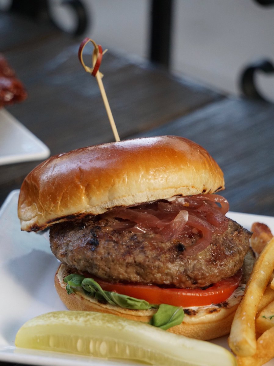 provisiondc's tweet photo. Rain, rain go away - it's #NationalBurgerDay! Enjoy $5 off our P14, Turkey, Feta Lamb and Hangover Burger for the whole weekend 🍔 https://t.co/xwelnpmA1V