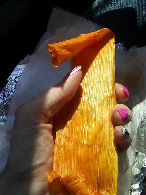 Mmmm.... This girl luvs tamales!!!  #tamaletime #authenticmexican https://t.co/XwMQdvSGLy<a href="/tag/tamaletime"class="tags">#tamaletime</a><a href="/tag/authenticmexican"class="tags"><span>#authenticmexican</span></a>