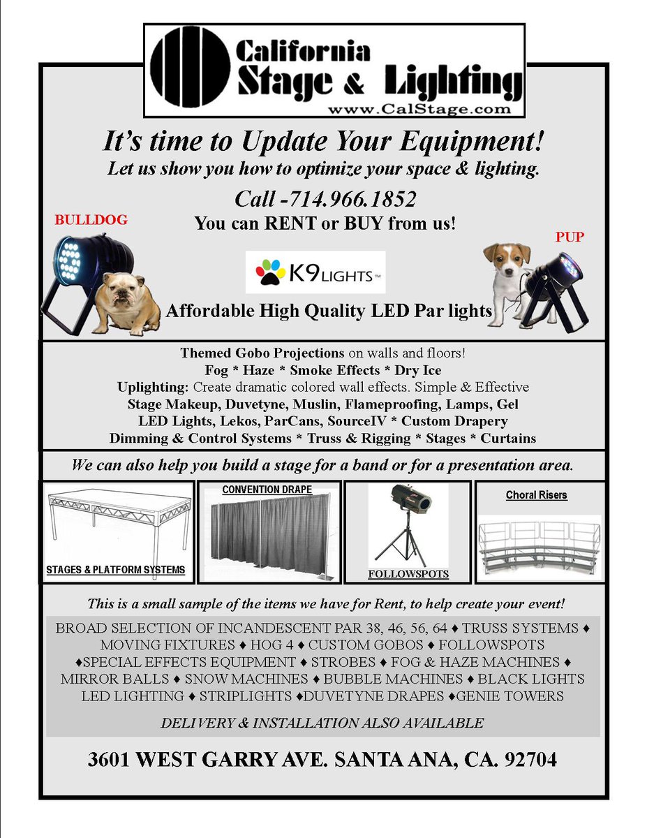 Time to #update &amp; #upgrade! Give us a call! 

#Church #Theatre #College #School #lighting #DJ #SpecialEvents #WeddingPlanner #club