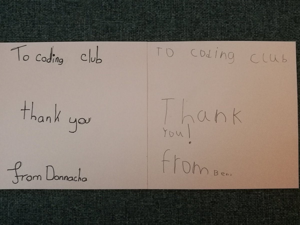StirlingLibs's tweet photo. This absolutely made our day π Thank you Code Masters!! #BridgeOfAllanLibrary #SLICCodeClub #lovedigital https://t.co/JDERPpBZVd