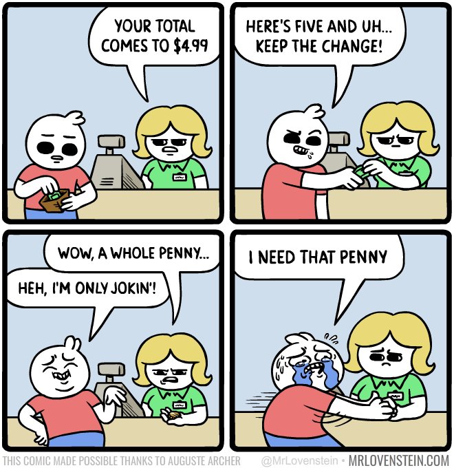 MrLovenstein's tweet photo. Tight budget.

Secret Panel HERE 💸 https://t.co/D93SxUZePp https://t.co/8blJnmTgGG