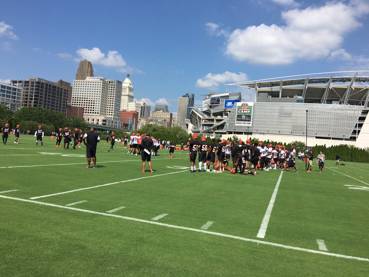 Beautiful day for Training Camp 2017 presented by @FifthThird! #Bengals50 https://t.co/Jdci8OZ7NU