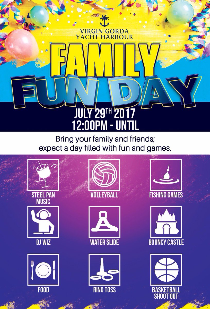VGYHBVI's tweet photo. FAMILY FUN DAY TOMORROW!! 🤩 Grab your family &amp; friends and come on down to the VGYH!👨‍👩‍👧‍👦 Fun, Food &amp; Games for everyone!🤹#VGYH #VGIMT https://t.co/44mFBI1dCm
