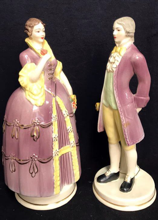 AuctionTBS's tweet photo. Victorian style, hand painted statuettes from our upcoming auction on August 9th. https://t.co/N97pJxKuDY https://t.co/0QbfFhV9HU