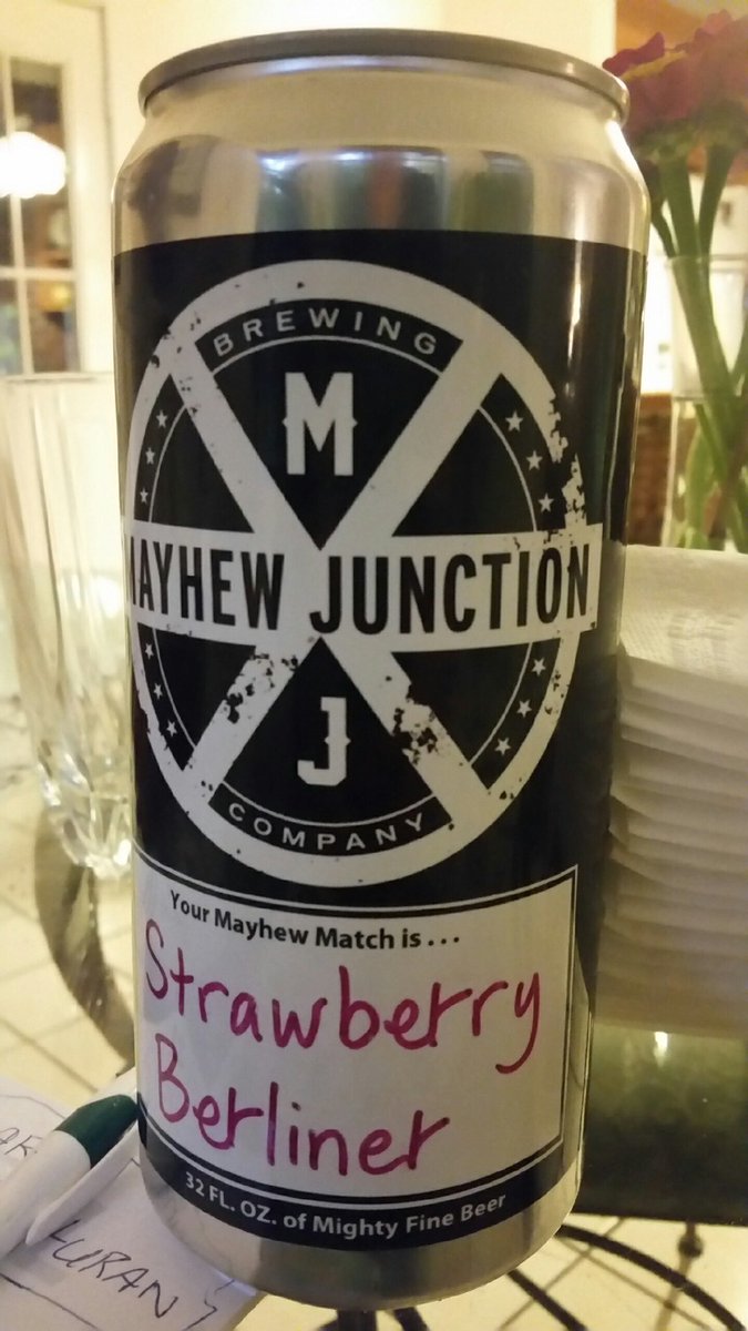 MayhewJunction's tweet image. Mandarin Sour &amp;amp; Strawberry Berliner sales on 7/29 10am-1pm at the brewery. It's a brew day - crowler sales only! No tours. No tastings.