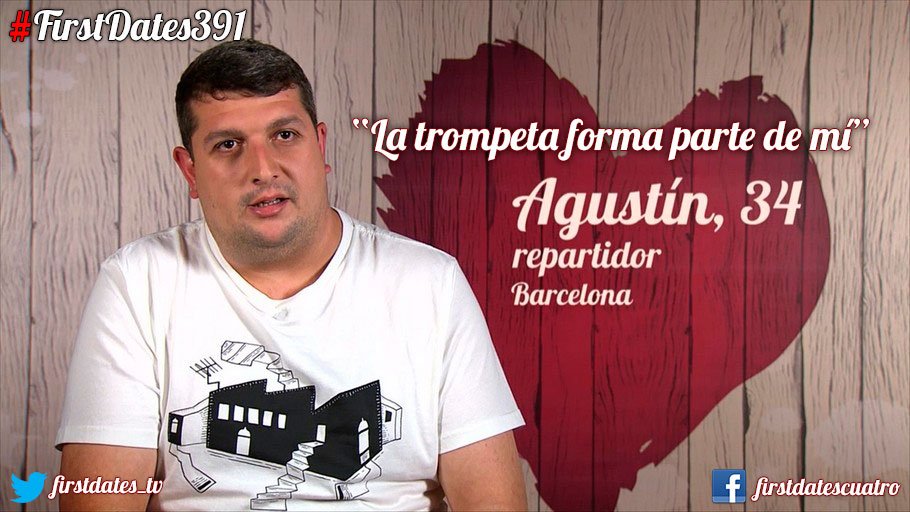 firstdates_tv's tweet photo. ¡No sin mi trompeta! #FirstDates391 https://t.co/RuNKfQ5trC https://t.co/BnYjers1Bp