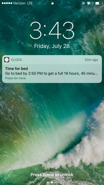 timkaine's tweet photo. How did my iPhone know how tired I was after last night's marathon health care vote? https://t.co/hWEWlPK9sc