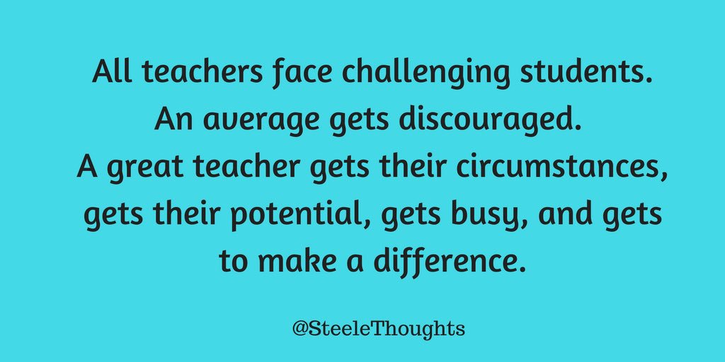 All teachers face challenging students...