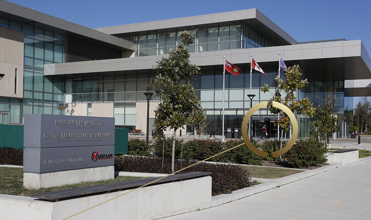markham_square's tweet photo. Across the street from #MarkhamSquare is the #PanAmCentre, a world-class sports facility for competitive sports training #MarkTheSpot https://t.co/d02H9HkyKh