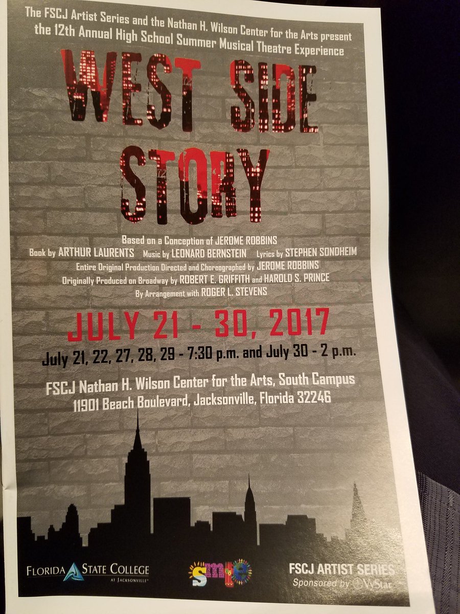 DirtySouth1717's tweet photo. Excited 2 see West Side Story  #GetItMia @SMTE_FSCJ https://t.co/XjHoz4lgEC