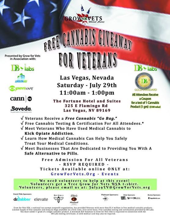 LasVegasNORML's tweet photo. It's another BIG weekend for @LasVegasNORML -- Catch us both days @vcannabisSummit AND a @GrowForVets event on Sat! #letsgetnorml #lvnorml https://t.co/q4i7ZuRIaL