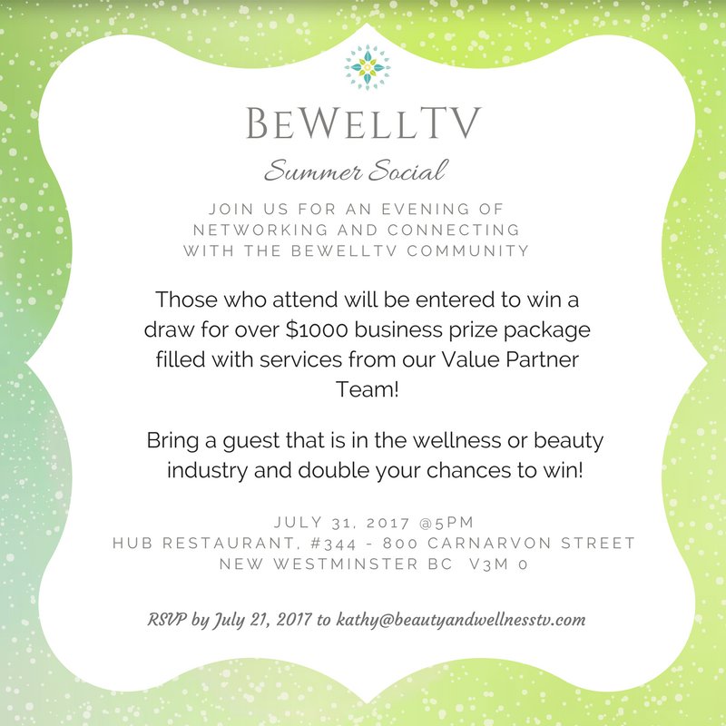 Are you in the #health #wellness or #beauty industries in the #vancouver area? Join us 7/31 for our Summer Social! ow.ly/6dTP30dZVdM