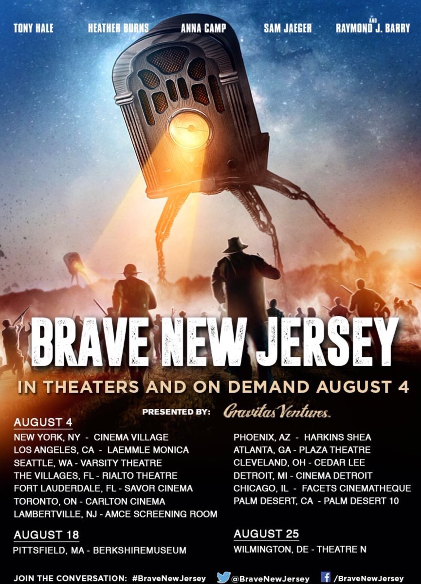 TheRealAnnaCamp's tweet photo. Next weekend! #BraveNewJersey opens in theatres and VOD! This film is really funny and smart and I loved playing Peg 🎥🎞👽AUG 4th!! https://t.co/WQ7WVgz1Hm