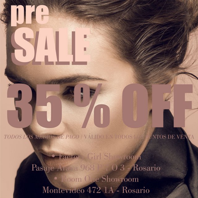 _MIERS_'s tweet photo. pre #SALE ✌ 35 % OFF !

#buymiers 
📍Room One Showroom (Montevideo 472 1A) 
📍Factory Girl Showroom (Pasaje Araya 968 P.7 oficina 3) Rosario https://t.co/a5m7jDHp9h