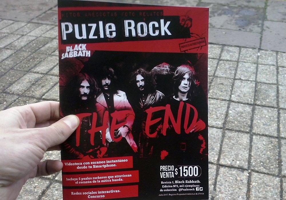 PuzleRock's tweet photo. La portada de esta fanzine especializada en bandas de rock consagradas ya a la venta en Stgo. de Chile. https://t.co/vmfytDvpUY