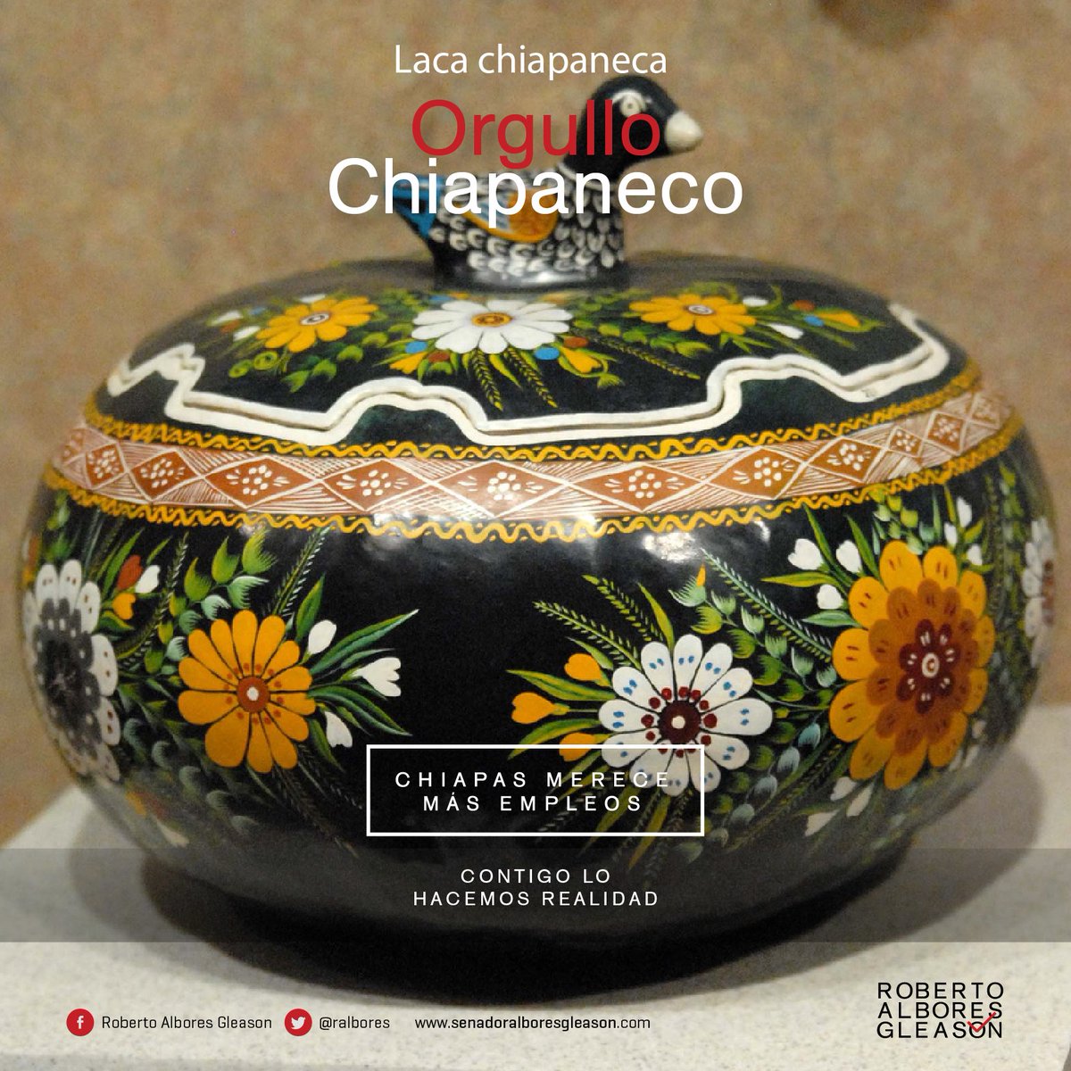 ralbores's tweet photo. Impulsemos artesanías como la Laca Chiapaneca, una muestra de la riqueza de nuestra cultura. #ChiapasMereceMásEmpleos https://t.co/AuEmAELyaN