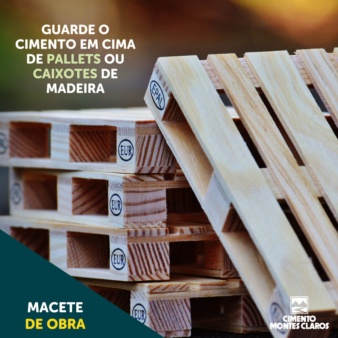 Fazendo isso você evita que a umidade do chão entre em contato com o produto 😉🚧 #CimentoMontesClaros #CimentoMOC #Cimento #DicasDeConstrução