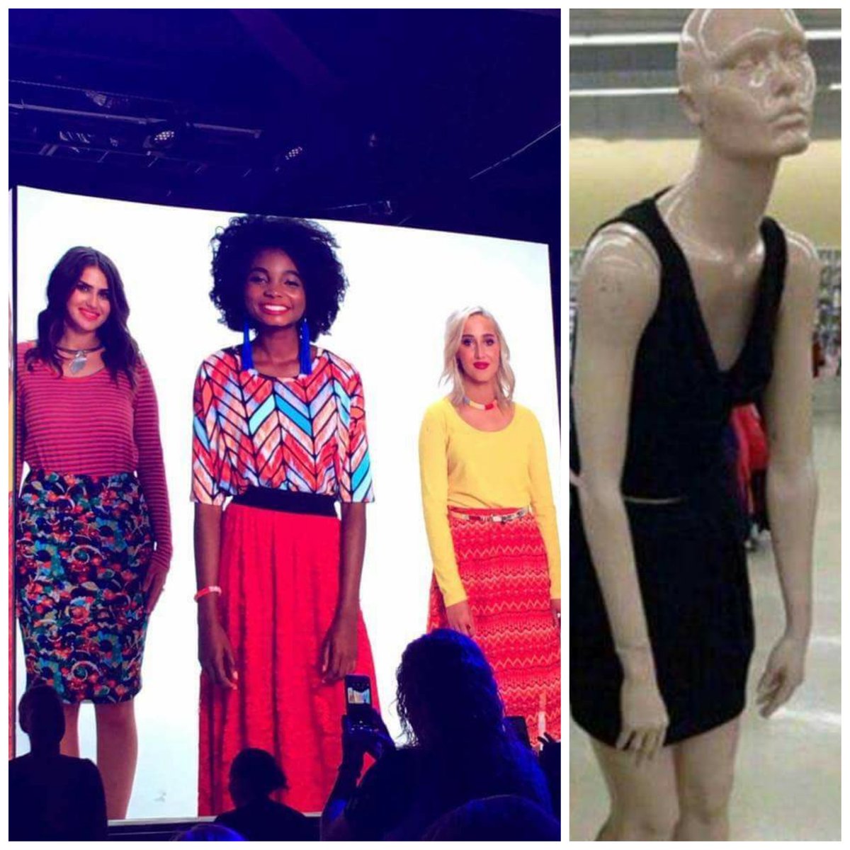 heartandsoulneb's tweet photo. Less than thrilled #lularoe models at #lularoevision17. Maybe they've been duped out of #refundsforalllularoe too. https://t.co/geKjgnjbwn