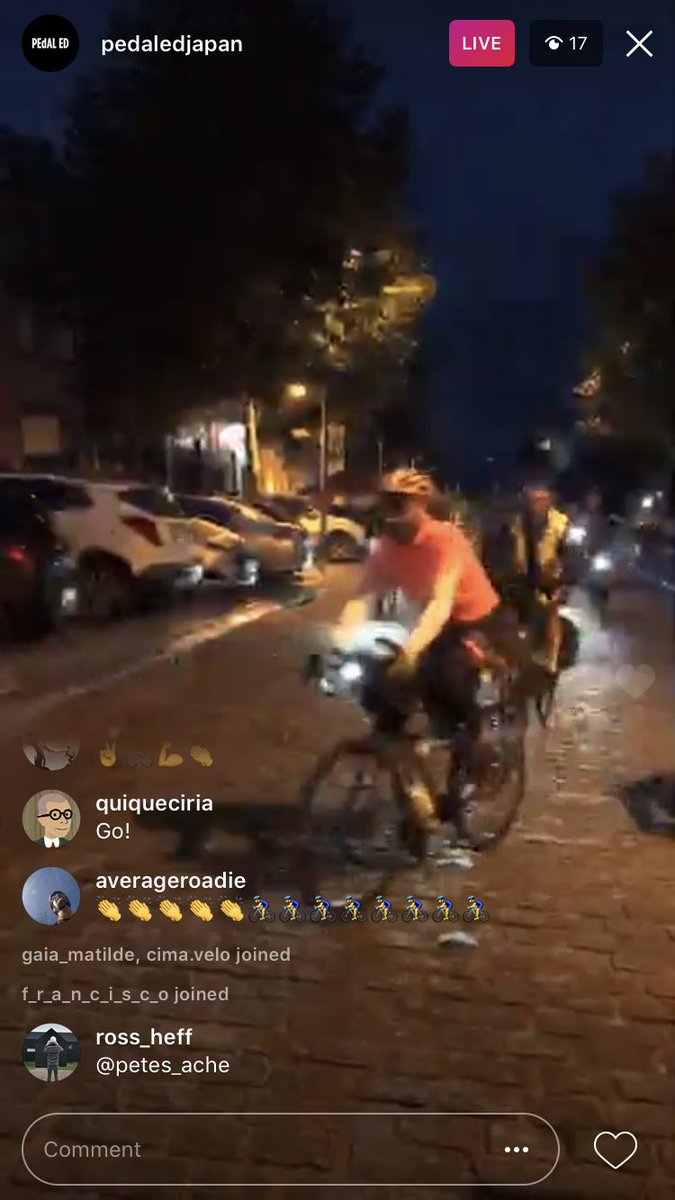 AverageRoadie's tweet photo. The amazing @transconrace has started this evening. #dotwatching fever is back again #tcrno5 https://t.co/GGCVS01jbQ