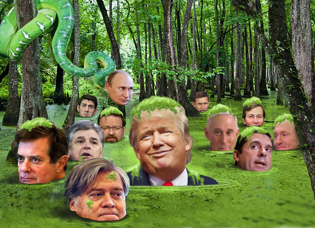 spooney35's tweet photo. Lets get this straight‼
#tRump FILLS the swamp then wants credit 4 draining it
@Reince
#Spicer
#Shaub
#Kasowitz
#Dubke
#flynn
____ @cspanwj https://t.co/oZR1fXKTww