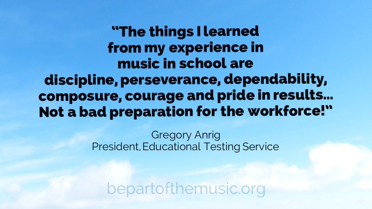 “Discipline, perseverance, dependability, composure, courage and pride in results…” #musiced