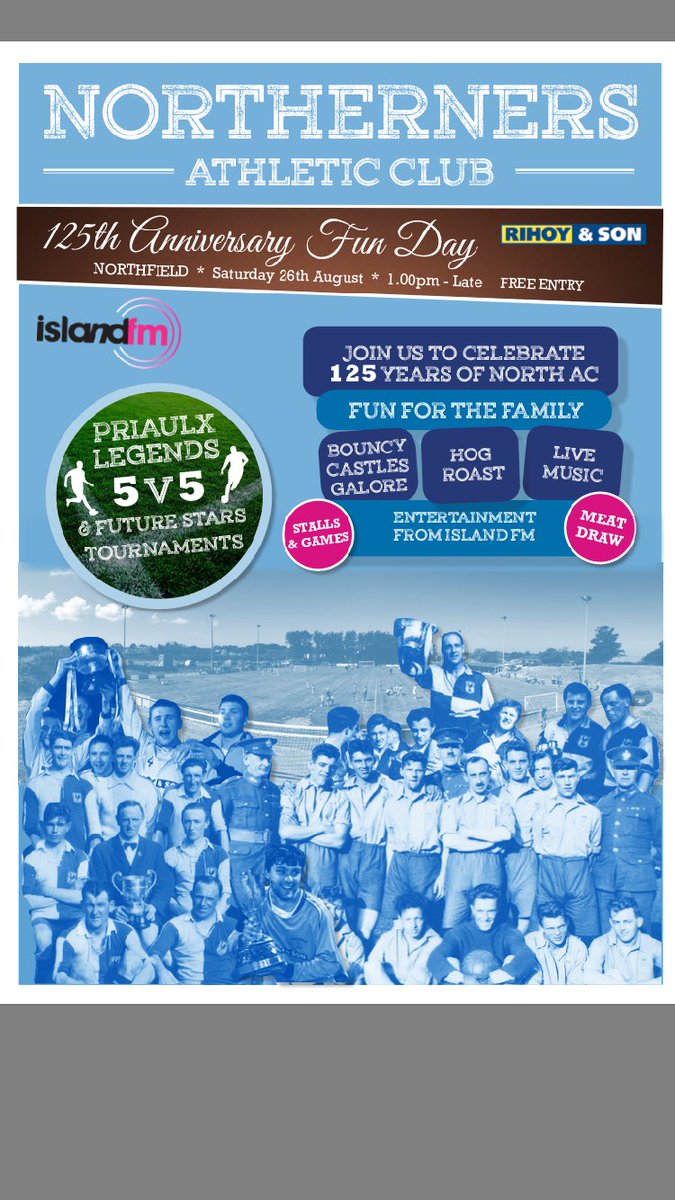 Less than a month to go til our 125th anniversary celebrations on 26th August. All involved with NAC, both past and present are welcome!